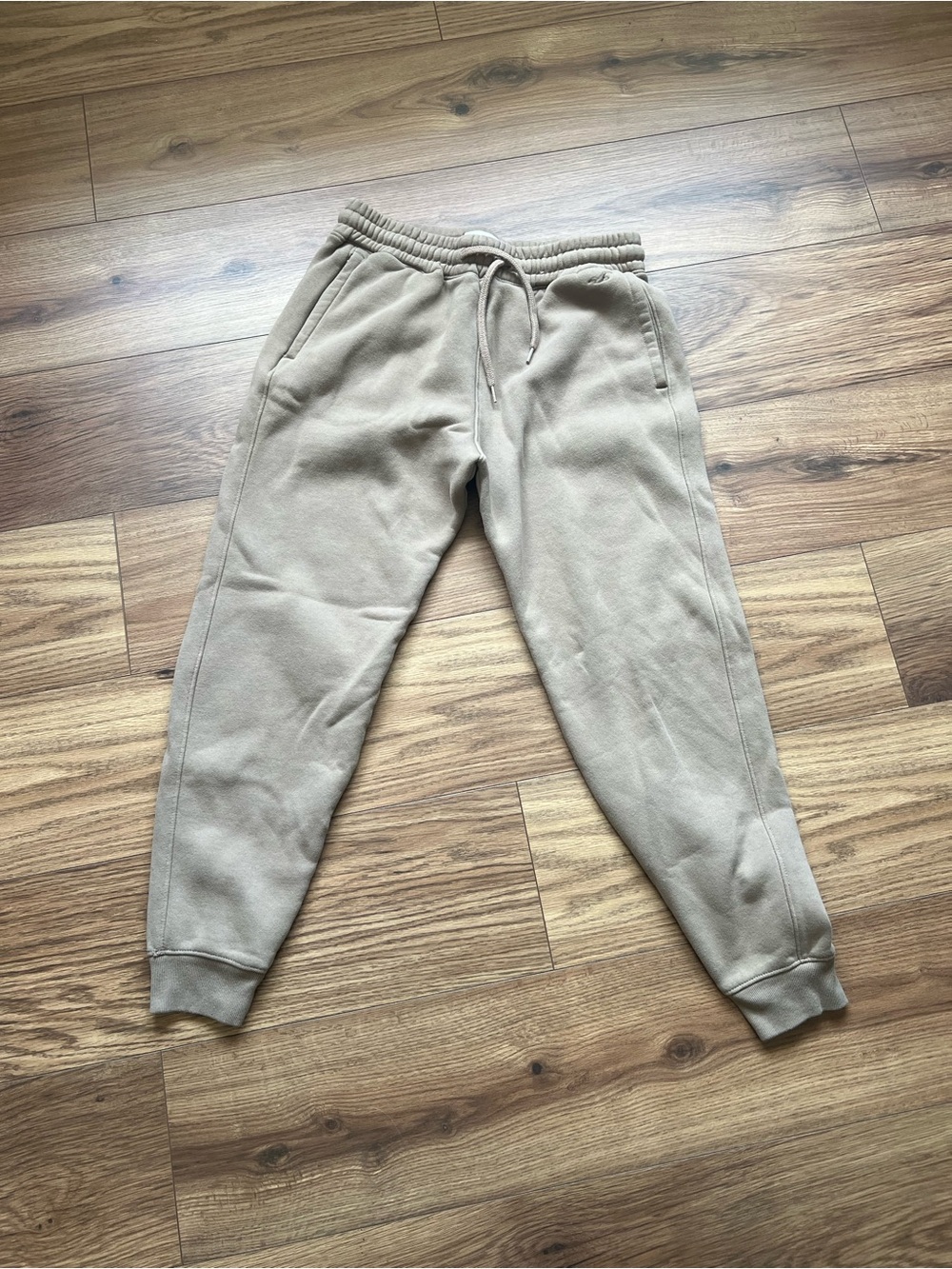 Hollister Jogger Men Size S Tan Excellent Fleece Tapered Sweatpants